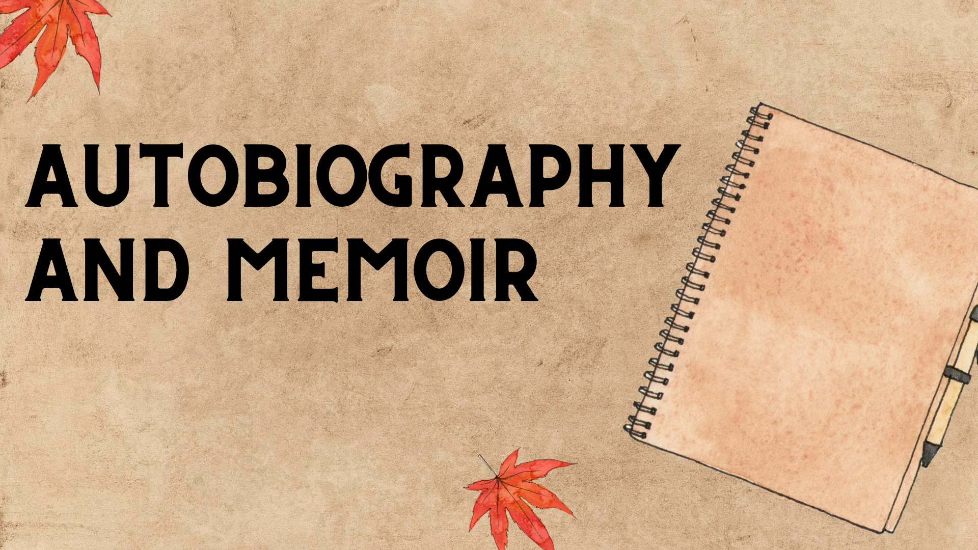 Autobiography Versus Memoir