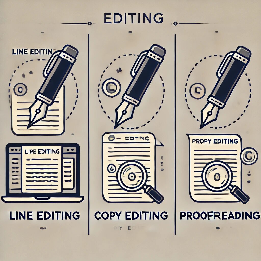 Line Editing vs Copy Editing vs Proofreading